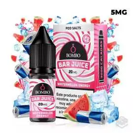 SALES DE NICOTINA WATERMELON ENERGY ICE BAR JUICE BY BOMBO 10ML