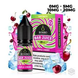SALES DE NICOTINA TRIPLE CHERRY ICE BAR JUICE BY BOMBO 10ML