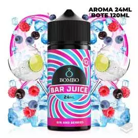 FLAVOUR GIN & BERRIES ICE BAR JUICE BY BOMBO 24ML LONGFILL