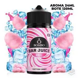 AROMA COTTON CANDY ICE BAR JUICE BY BOMBO 24ML LONGFILL