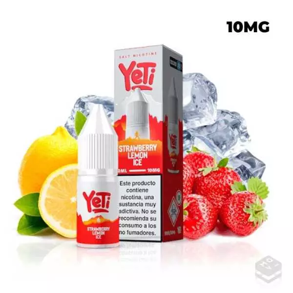 NIC SALT STRAWBERRY LEMON ICE YETI SUMMIT SALT 10ML