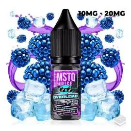 SALES DE NICOTINA BLUE RASPBERRY LEMONADE ICE MSTQ JUICE OVERLOAD 10ML