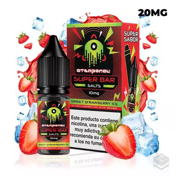 Sales de Nicotina Sweet Strawberry Ice Atemporal Super Bar