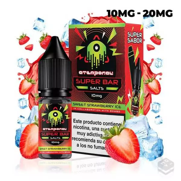 Sales de Nicotina Sweet Strawberry Ice Atemporal Super Bar