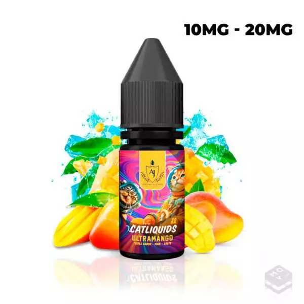 CATLIQUIDS ULTRAMANGO ASPANO & JOHN SALT 10ML NICOTINE SALTS VAPE