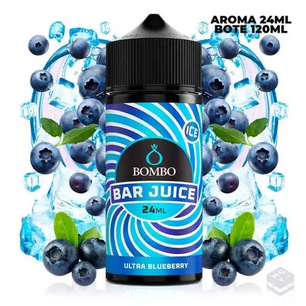 AROMA ULTRA BLUEBERRY ICE BAR JUICE BY BOMBO 24 ML LONGFILL