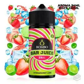 AROMA STRAWBERRY LIME ICE BAR JUICE BY BOMBO 24ML LONGFILL
