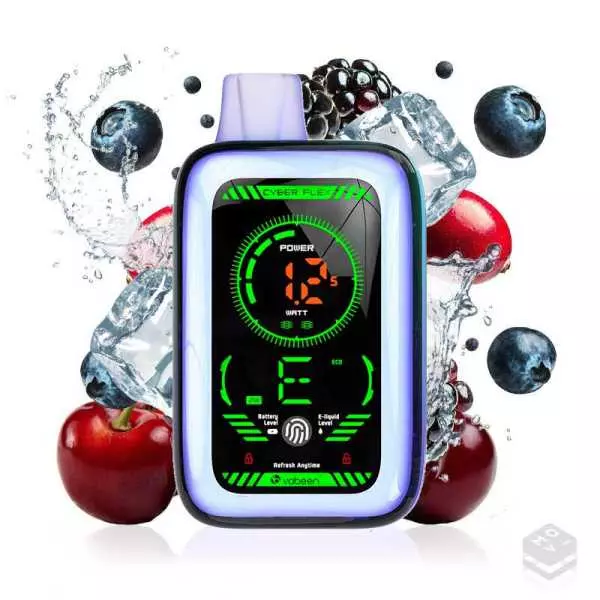 VAPER DESECHABLE MUSS CYBER FLEX BLUEBERRY CHERRY CRANBERRY 2