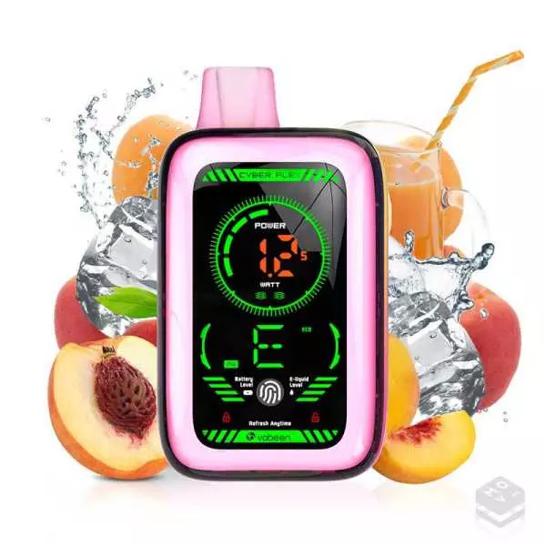 VAPER DESECHABLE MUSS CYBER FLEX JUICY PEACH ICE 2