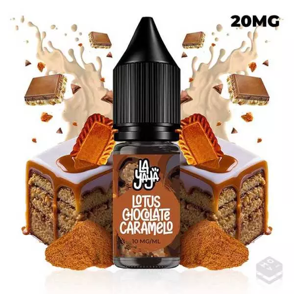 SALES DE NICOTINA LOTUS CHOCOLATE CARAMELO LA YAYA SALT 10ML 20MG