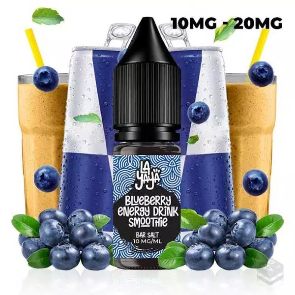 SALES DE NICOTINA BLUEBERRY ENERGY DRINK SMOOTHIE LA YAYA SALT 10ML 10MG 20MG