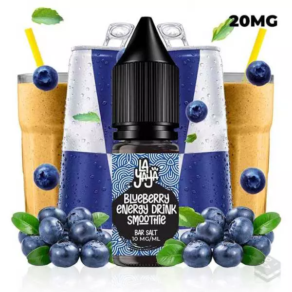 SALES DE NICOTINA BLUEBERRY ENERGY DRINK SMOOTHIE LA YAYA SALT 10ML 20MG