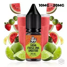 SALES DE NICOTINA SANDIA FRESA LIMA SMOOTHIE LA YAYA SALT 10ML