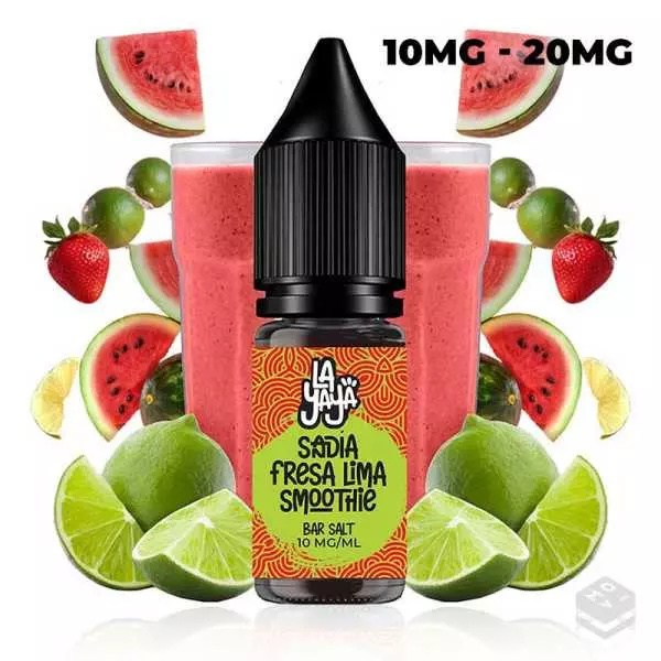 SALES DE NICOTINA SANDIA FRESA LIMA SMOOTHIE LA YAYA SALT 10ML 10MG 20MG