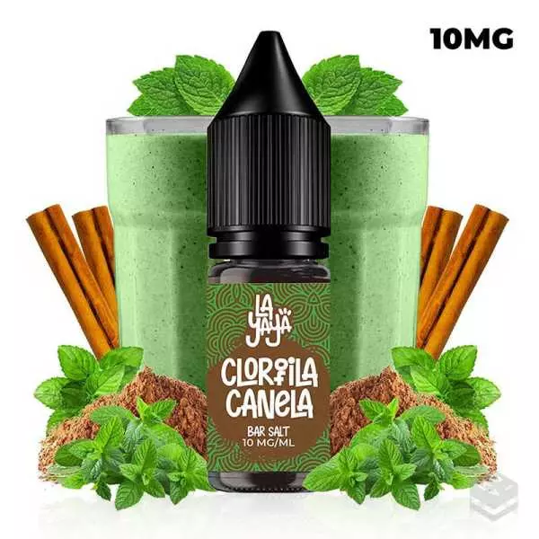 SALES DE NICOTINA CLOROFILA CANELA LA YAYA SALT 10ML 10MG