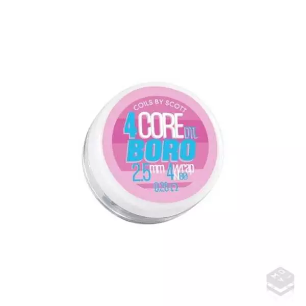 RESISTENCIAS 4-CORE DTL BORO 0.28 OHM Ni80 - COILS BY SCOTT