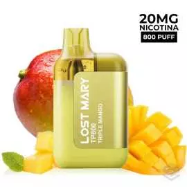 DISPOSABLE VAPE LOST MARY TP800 TRIPLE MANGO 20MG 2ML