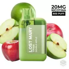 VAPER DESECHABLE LOST MARY TP800 DOUBLE APPLE 20MG 2ML