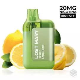 DISPOSABLE VAPE LOST MARY TP800 LEMON LIME 20MG 2ML