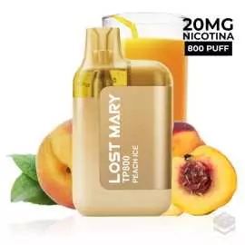 DISPOSABLE VAPE LOST MARY TP800 PEACH ICE 20MG 2ML