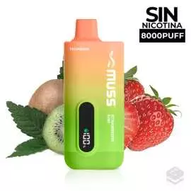 VAPER DESECHABLE MUSS TECH 8000 STRAWBERRY KIWI 0MG 15ML