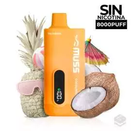 VAPER DESECHABLE MUSS TECH 8000 COCOLOCO 0MG 15ML