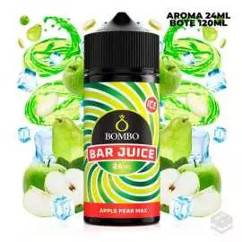 AROMA APPLE PEAR MAX ICE BAR JUICE BY BOMBO 24ML LONGFILL
