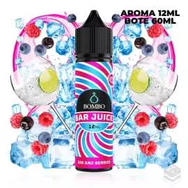 FLAVOUR GIN & BERRIES ICE BAR JUICE BY BOMBO 12ML LONGFILL