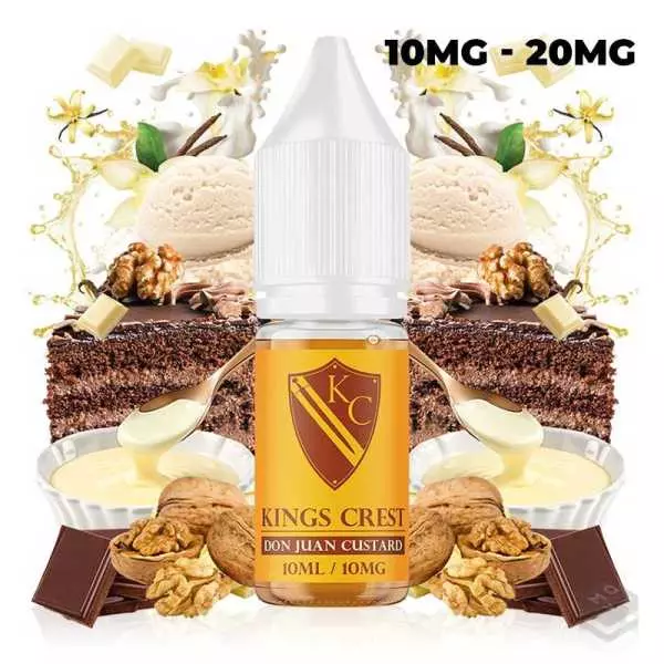 SALES DE NICOTINA DON JUAN CUSTARD KINGS CREST 10ML