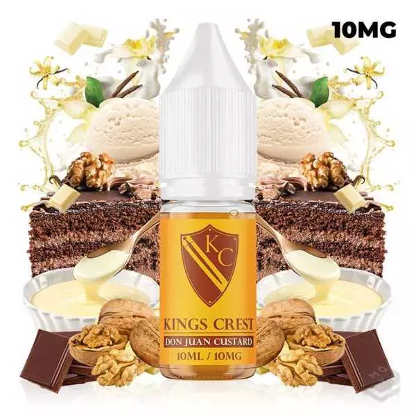 SALES DE NICOTINA DON JUAN CUSTARD KINGS CREST 10ML 10MG