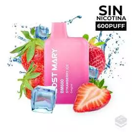 DISPOSABLE VAPE LOST MARY BM600 STRAWBERRY ICE 0MG 2ML