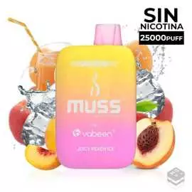 DISPOSABLE POD MUSS CYBER FLEX  JUICY PEACH ICE 0MG 18ML