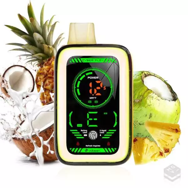 VAPER DESECHABLE MUSS CYBER FLEX PINEAPPLE COCONUT 0MG
