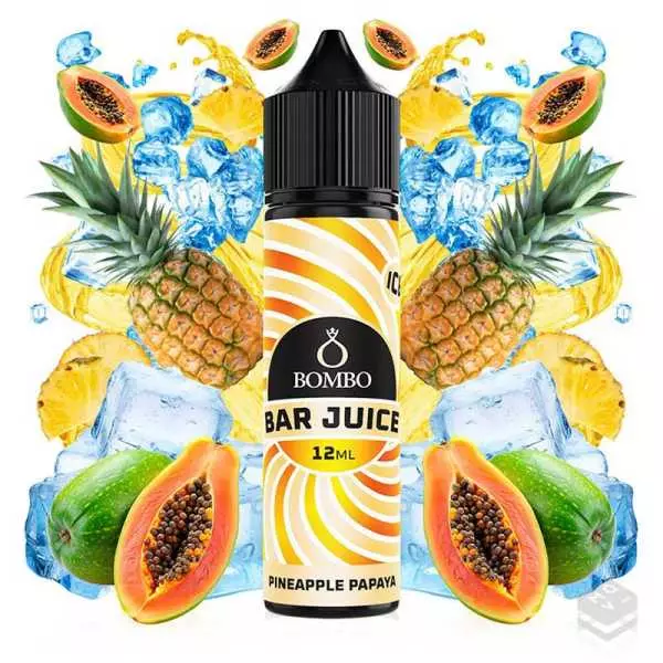 AROMA PINEAPPLE PAPAYA ICE BAR JUICE BY BOMBO 12 ML LONGFILL