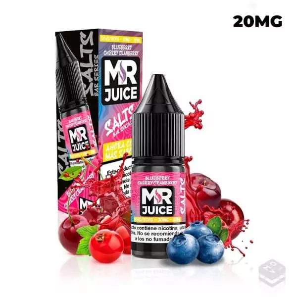 SALES DE NICOTINA BLUEBERRY CHERRY CRANBERRY MR. JUICE 10ML 20MG