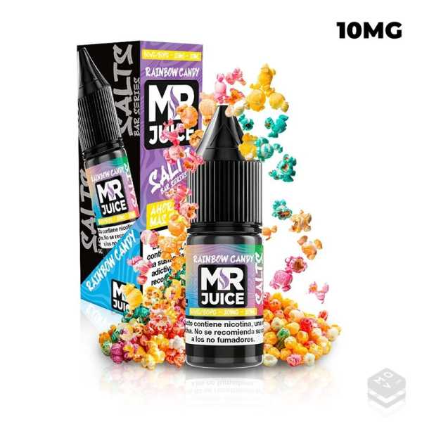 SALES DE NICOTINA RAINBOW CANDY MR. JUICE 10ML 10MG
