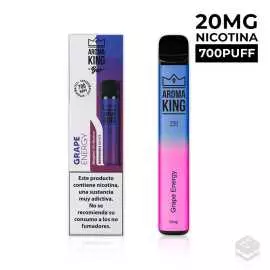 AROMA KING CLASSIC GRAPE ENERGY VAPER DESECHABLE 20 MG 2ML