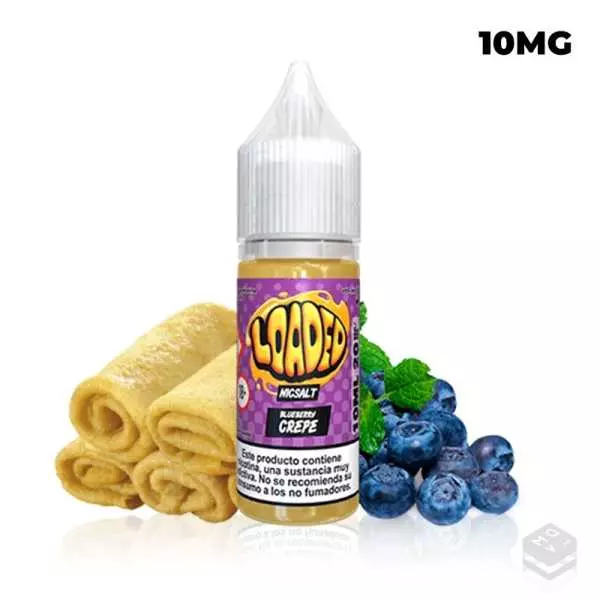 SALES DE NICOTINA BLUEBERRY CREPE LOADED 10ML 10MG