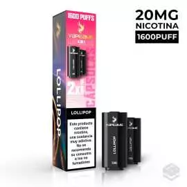 LOLLIPOP VAPEAME 4 IN 1 PRE-FILLED CARTRIDGES 2x2ML