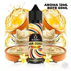 FLAVOUR VANILLA CUSTARD BAR JUICE BY BOMBO 12ML LONGFILL