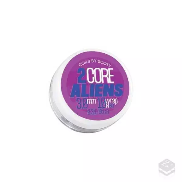 RESISTENCIAS 2-CORE ALIENS 0.33 OHM Ni80 - COILS BY SCOTT