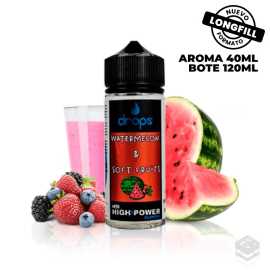 FLAVOUR WATERMELON & SOFT FRUITS DROPS 40ML LONGFILL VAPE