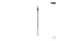 Jeringa 3 piezas sin aguja 1 ml