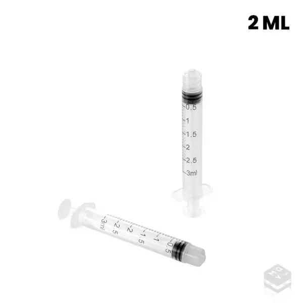 Jeringa 3 piezas sin aguja 2 ml