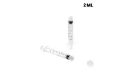 Jeringa 3 piezas sin aguja 2 ml