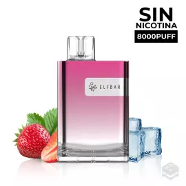VAPER DESECHABLE ELF BAR CR 8000 STRAWBERRY ICE 0MG 10ML