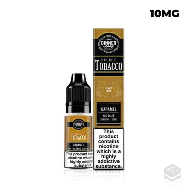 SALES DE NICOTINA DINNER LADY CARAMEL SELECT TOBACCO 10ML 10MG
