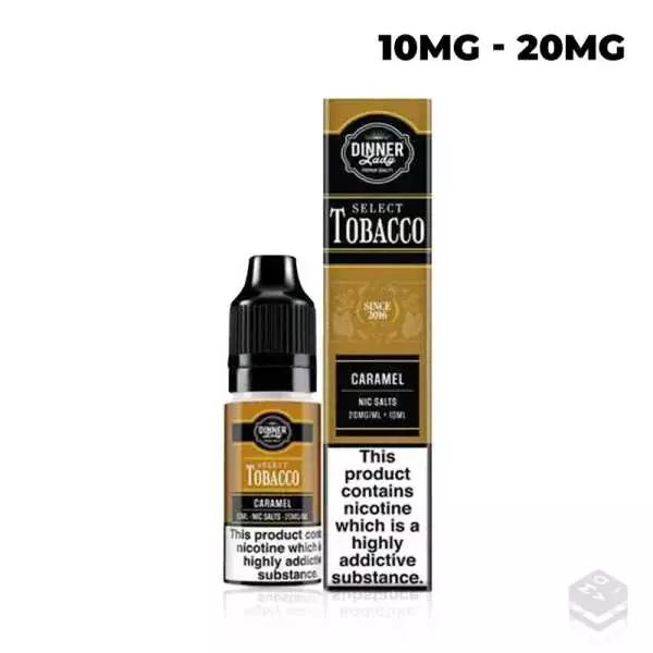SALES DE NICOTINA DINNER LADY CARAMEL SELECT TOBACCO 10ML