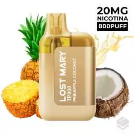 DISPOSABLE VAPE LOST MARY TP800 PINEAPPLE COCONUT 20MG 2ML