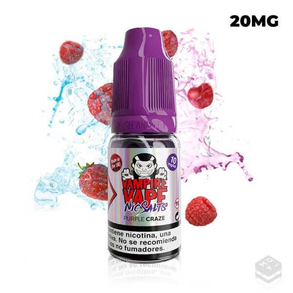SALES DE NICOTINA PURPLE CRAZE BY VAMPIRE VAPE 10ML